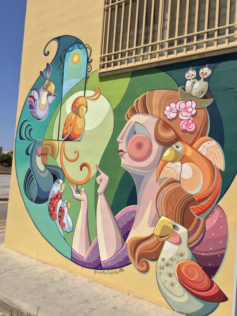 ivan tortajada artista fallero mural